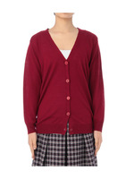 Vネックニットカーディガン/ベージュ系(051)