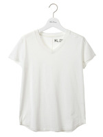 VネックハイラインTシャツ/YEL