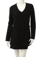 【CEDNIE】カシュクールコンビネゾン/ブラック