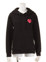 【HAPPY ITEM】HEART RCWB スウェット パーカー/BLK