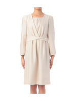 カシュクールタックワンピース/ベージュ系(051)