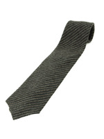 シルクウールピンストライプタイ/ブラウン系(343)