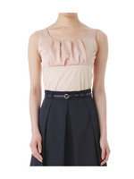 タックフロント切り替えノースリーブ/ピンク系(071)