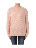 バイアスボーダーニットプルオーバー/ピンク系(172)