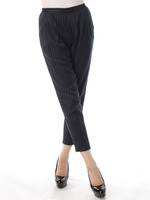 ピンストライプタックパンツ/レッド