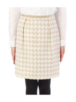 ファンシー千鳥柄タイトスカート/ベージュ(452)