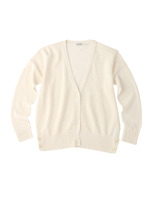 リネン×コットンニットカーディガン/ネイビー(093)