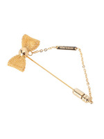 リボンフラワーホールラペルピン/ゴールド系(007)