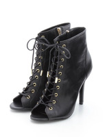 SWGLADLY レースアップブーティ/BLACK