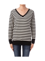 Vネックニットプルオーバー/グリーン(022)