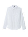 [L]ストレッチブロードシャツ/ホワイト(002)