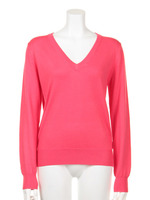 【CHIC】Basic soft Vネックニット/ベージュ