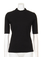 ハイネックリブTOP/WHT