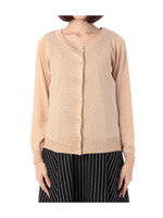 ビジューボタンニットカーディガン/ベージュ系(053)