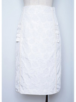 フラワージャカードタイトSK/ネイビー