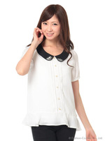 ペプラムハンソデBL/ベージュ