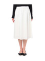 ミモレ丈ギャザースカート/オフホワイト(003)