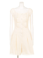 GEO LACE ROMPERS/ホワイト
