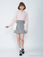 Loveハートリボンブラウス/アイボリー