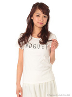 MUGUETロゴTシャツ/Ivory