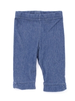 カットデニム6分丈スパッツ/ネイビー