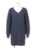 ナローケーブルニットOP/ORG