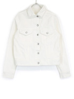 ベーシックデニムジャケット/ホワイト