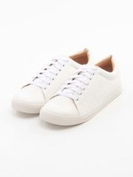 合皮レースUPスニーカー/グレー