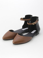 SWDATEME フラットシューズ/COGNAC