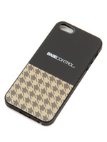 iPhone 5&5S ケース 千鳥格子/ブラック(019)