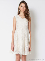 【1stline】総レースワンピースCL−0392/OWH