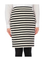 ウールボーダースカート/ベージュ系(351)