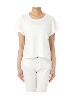 ストライプバック切り替えプルオーバー/ホワイト(001)