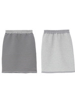 リバーシブル スポンディッシュタイトスカート/グレー系(312)