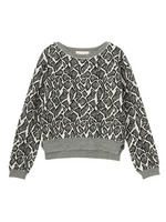 総柄ジャカードプルオーバーニット/ブラック(519)