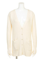 二重臼ニットカーディガン/ブルー(113)