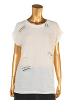 背骨ブロークンTシャツ/ホワイト