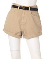 151ベルト付ルーズDENIM SPT/KHAKI