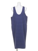 【BED&BREAKFAST】SUMMER MESH CHECK Sleeveless Dress/BLUE