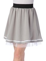 【Tralala】チュールリバーシブルスカート/グレー