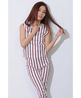 【OU】ブリティッシュストライプTOP/WHITE