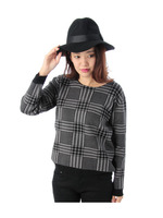 タータンチェックニットソー/レッド系(268)