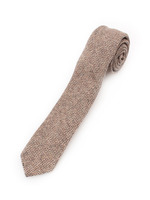 ヘリンボーンツイードネクタイ/ダークブラウン(443)
