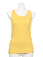 針抜きノースリーブ/イエロー