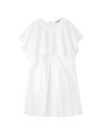 【aquagirl別注】1/2 Un-Demi カットワークスクエア衿ワンピース/ホワイト(001)