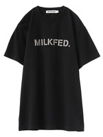 S/S BASIC TEE STENCIL/NAVY