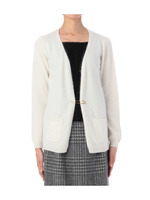 アンゴラフォックス混ニットカーディガン/アイボリー(004)