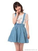 サスペンダー付スカート/ブリーチ