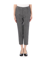 テーパードミディ丈パンツ/ダークブラウン(043)