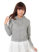 ラメ裏毛パーカー/シロ